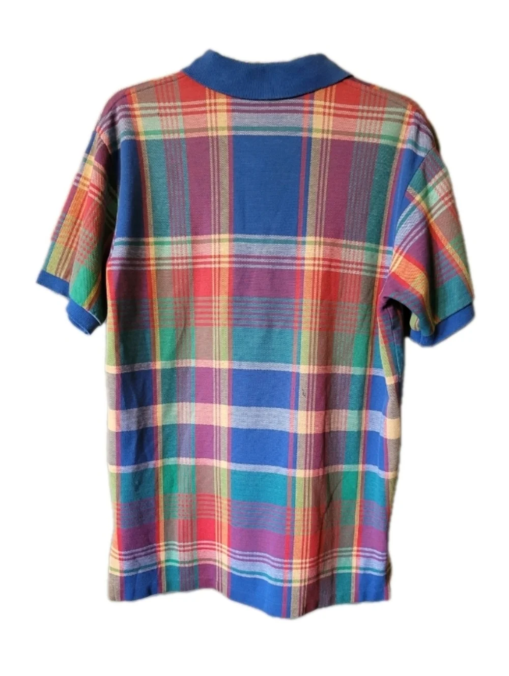 POLO by Ralph Lauren Shirt Medium Madras Multicolor Plaid Y2k Vintage Preppy
